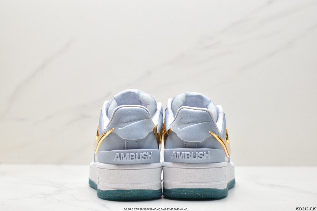 AMBUSH x Nike Air Force 1 Low ”Blue/Yellow” Air Force One sneakers ”Co-branded Racing Blue and Yellow Big Hook” DV3464-100