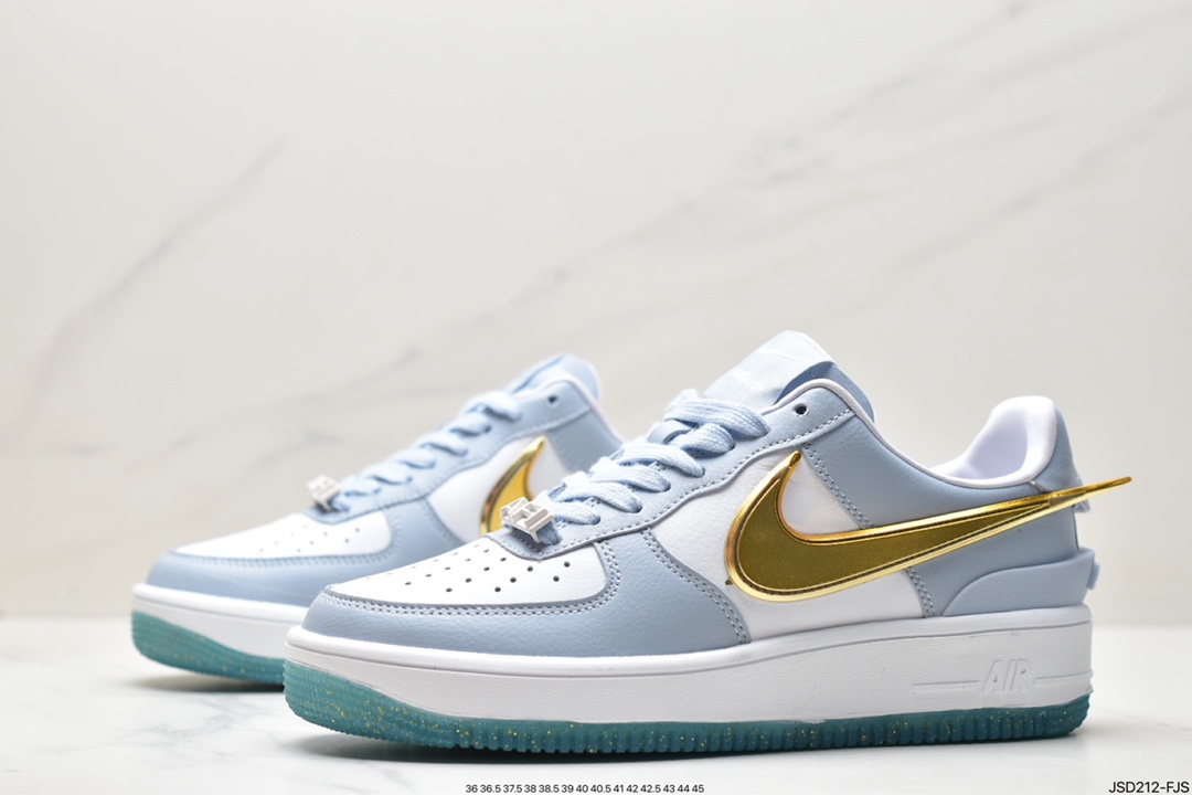 AMBUSH x Nike Air Force 1 Low ”Blue/Yellow” Air Force One sneakers ”Co-branded Racing Blue and Yellow Big Hook” DV3464-100