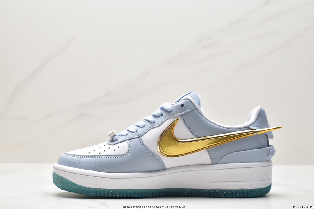 AMBUSH x Nike Air Force 1 Low ”Blue/Yellow” Air Force One sneakers ”Co-branded Racing Blue and Yellow Big Hook” DV3464-100