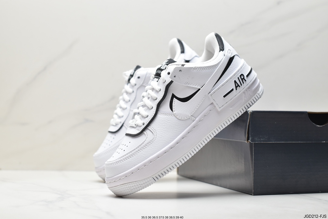 Nike Air Force 1 Shadow new color lightweight height-enhancing low-top versatile sneakers DR7883-101