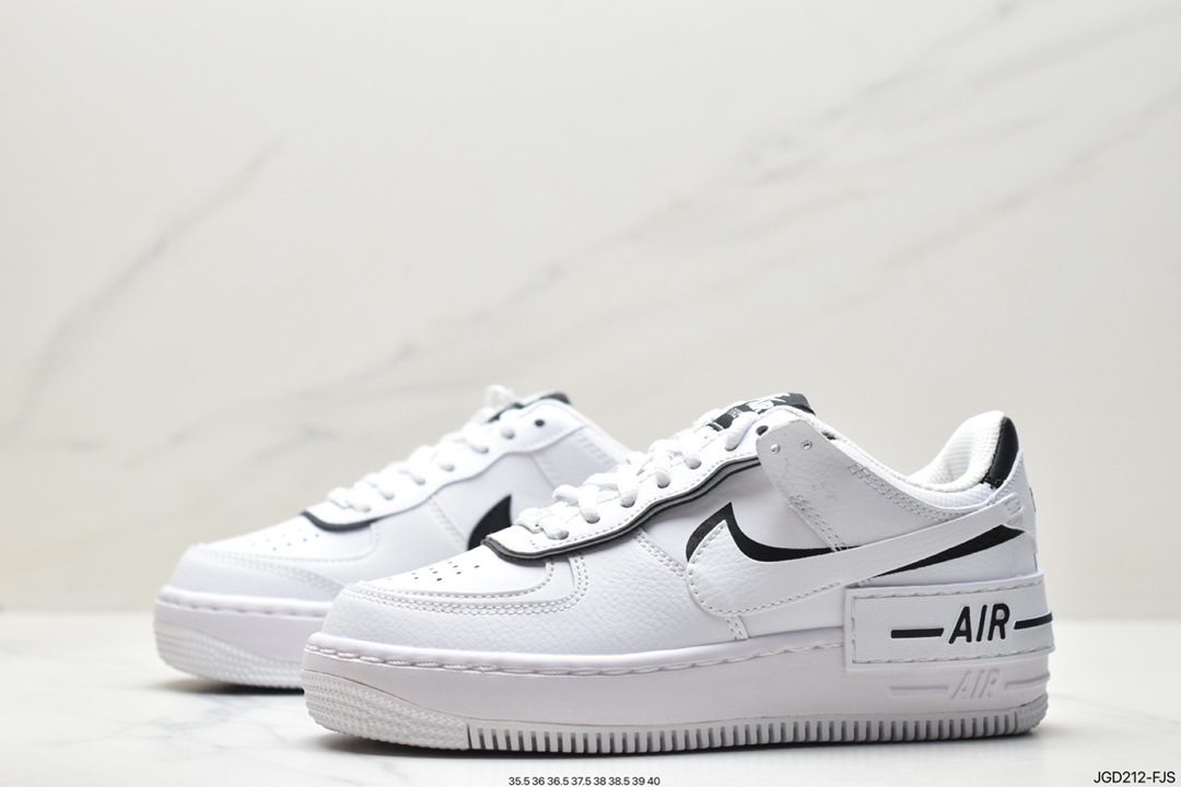 Nike Air Force 1 Shadow new color lightweight height-enhancing low-top versatile sneakers DR7883-101