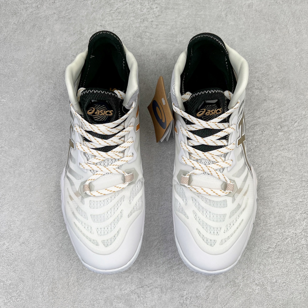 图片[2]-Asics Metarise TOKYO 亚瑟士减震助弹防滑排球鞋 脚后跟搭载后跟稳定 将启动时的横向力化解成纵向力 帮助运动员起跳 中底采用了FLYTEFOAM和FLYTEFOAM PROPEL中底 增加了中底的厚度 提供了更加良好的缓震和回弹性 鞋底的RISETRUSS稳定片 提供稳定的同时可以提高脚步的灵活度 鞋面采用网眼和PU薄膜结合 兼具了鞋款的轻量性和透气性 DYNAWRAP结构 提供良好的包裹性 使脚部更加稳固 FLYTEFOAM PROPEL中底科技 兼顾轻量性和回弹性 让球员起跳后的落地更加柔软舒适 网眼鞋面 穿着舒适 提供良好的透气性 延伸至前掌的RISETRUSS科技 增加推进效果 提供良好的稳定性 NON MAEKING无痕橡胶设计 减少对木地板的损伤 尺码：36 37 37.5 38 39 39.5 40.5 41.5 42 42.5 43.5 44 44.5 45-选品中心