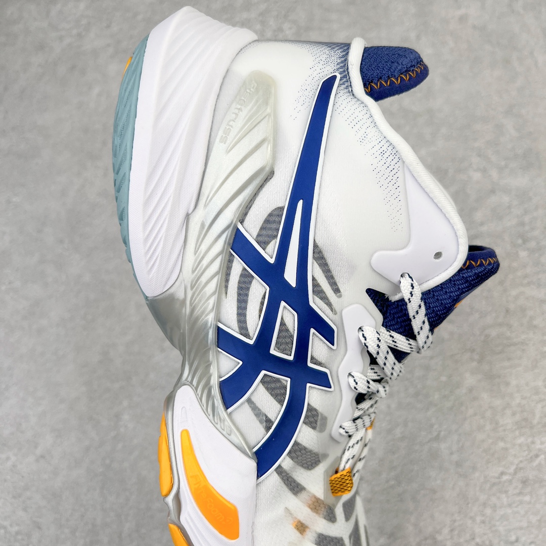 图片[6]-Asics Metarise TOKYO 亚瑟士减震助弹防滑排球鞋 脚后跟搭载后跟稳定 将启动时的横向力化解成纵向力 帮助运动员起跳 中底采用了FLYTEFOAM和FLYTEFOAM PROPEL中底 增加了中底的厚度 提供了更加良好的缓震和回弹性 鞋底的RISETRUSS稳定片 提供稳定的同时可以提高脚步的灵活度 鞋面采用网眼和PU薄膜结合 兼具了鞋款的轻量性和透气性 DYNAWRAP结构 提供良好的包裹性 使脚部更加稳固 FLYTEFOAM PROPEL中底科技 兼顾轻量性和回弹性 让球员起跳后的落地更加柔软舒适 网眼鞋面 穿着舒适 提供良好的透气性 延伸至前掌的RISETRUSS科技 增加推进效果 提供良好的稳定性 NON MAEKING无痕橡胶设计 减少对木地板的损伤 尺码：36 37 37.5 38 39 39.5 40.5 41.5 42 42.5 43.5 44 44.5 45-选品中心