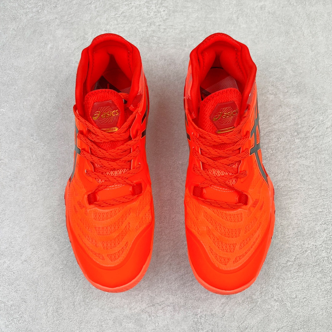 图片[2]-Asics Metarise TOKYO 亚瑟士减震助弹防滑排球鞋 脚后跟搭载后跟稳定 将启动时的横向力化解成纵向力 帮助运动员起跳 中底采用了FLYTEFOAM和FLYTEFOAM PROPEL中底 增加了中底的厚度 提供了更加良好的缓震和回弹性 鞋底的RISETRUSS稳定片 提供稳定的同时可以提高脚步的灵活度 鞋面采用网眼和PU薄膜结合 兼具了鞋款的轻量性和透气性 DYNAWRAP结构 提供良好的包裹性 使脚部更加稳固 FLYTEFOAM PROPEL中底科技 兼顾轻量性和回弹性 让球员起跳后的落地更加柔软舒适 网眼鞋面 穿着舒适 提供良好的透气性 延伸至前掌的RISETRUSS科技 增加推进效果 提供良好的稳定性 NON MAEKING无痕橡胶设计 减少对木地板的损伤 尺码：36 37 37.5 38 39 39.5 40.5 41.5 42 42.5 43.5 44 44.5 45-选品中心