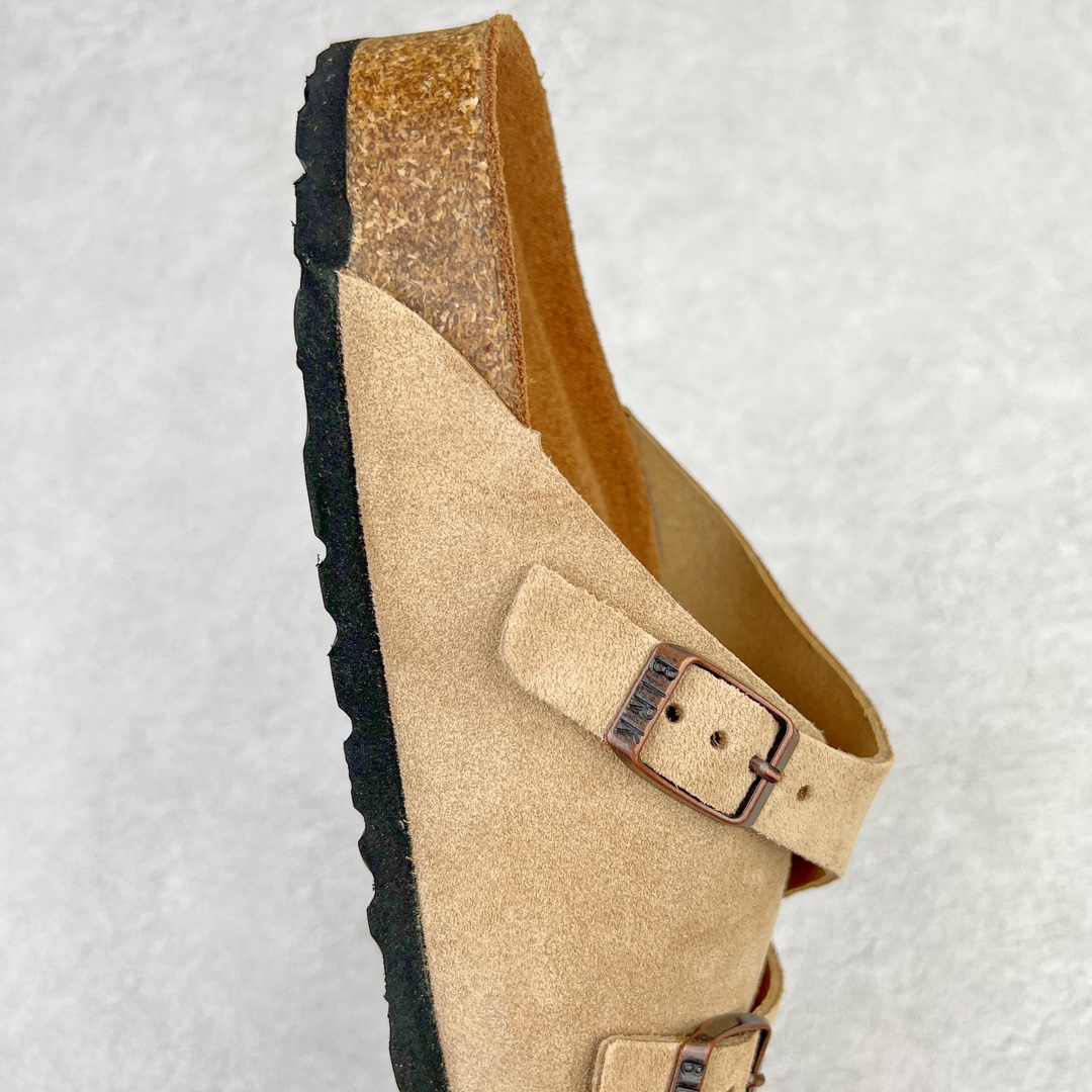 图片[6]-零售💰230 ＃DC Birkenstock Zurich 系列勃肯皮革绒面双扣时尚凉拖鞋 牛皮绒面革质地柔软 搭配可调节鞋扣提升穿着舒适度 人体工学设计分散脚部压力 保护脚踝 软木乳胶鞋床具有一定的收缩性 长时间穿着后能贴合脚型 EVA鞋底回弹性和抗张性力高 具有良好的防震、缓冲性  四季皆宜 柔软的鞋床采用额外的泡沫缓冲层 提供额外的舒适感和全天支撑 全网独家首发 源于德国的严谨工艺  牛巴戎面 中层松木 EVA 三层组合大底 优质牛皮面料五金扣 出口订单 尺码：35-44 编码：by2936030-运动鞋