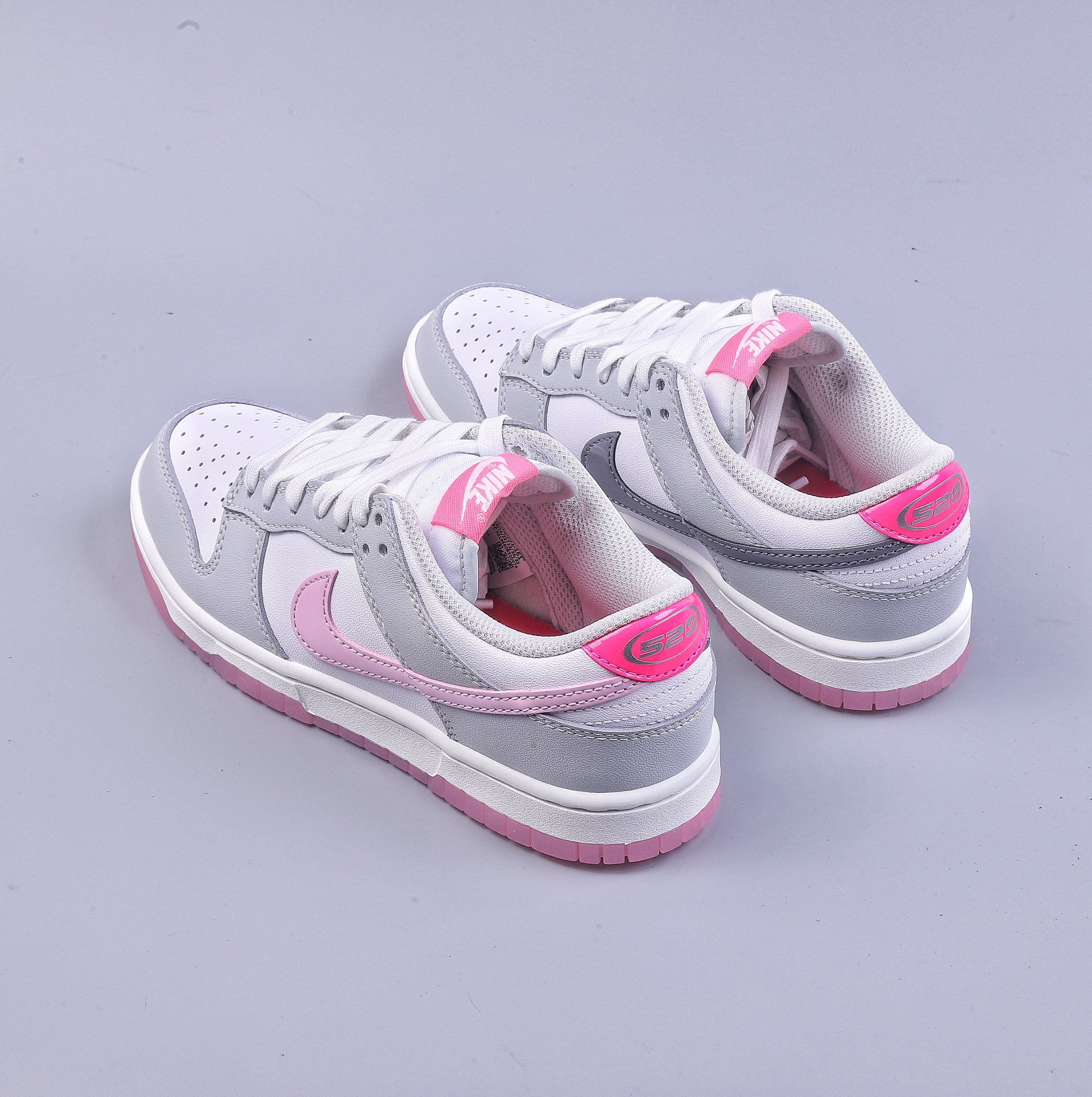 Nike Dunk Low ”520 Summit White and Pink Foam” 520 Valentine's Day White Gray Pink FN3451-161