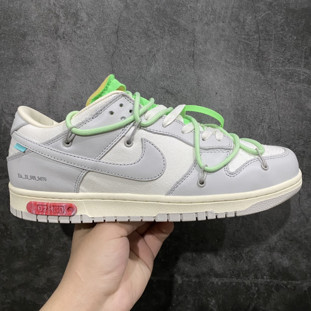 【yh版纯原】Off White x Dunk 50色联名nNO.07配色 货号：DM1602-108n市场版本都在清货 此版本一直未调价n细节品质毋庸置疑 高端零售首选版本 尺码：36-47.5-莆田鞋批发中心