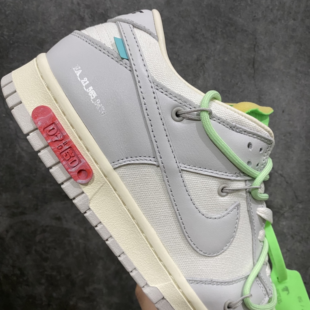 图片[7]-【yh版纯原】Off White x Dunk 50色联名nNO.07配色 货号：DM1602-108n市场版本都在清货 此版本一直未调价n细节品质毋庸置疑 高端零售首选版本 尺码：36-47.5-莆田鞋批发中心