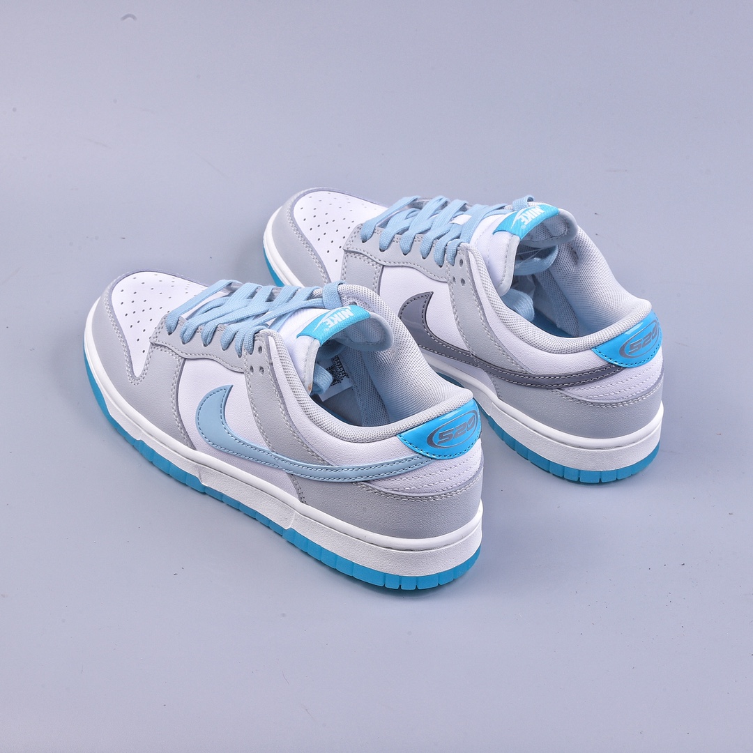 Nike SB Dunk Low Light Gray White Blue Sky FN3433-141