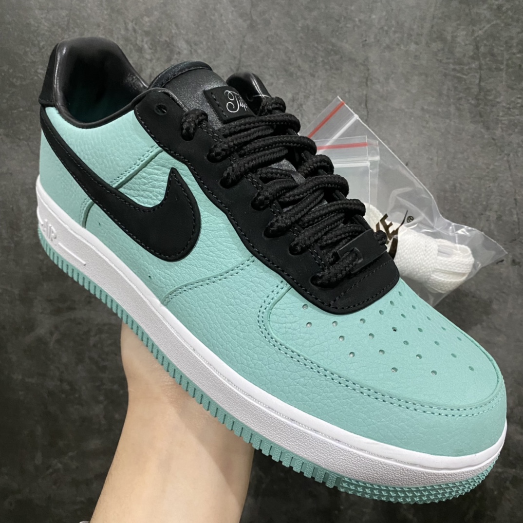 450 【Top版本】TIFFANY & CO. X Nike Air Force1 Low "1837" 蒂芙尼联名空军一号潮流复古低帮板鞋 DZ1382-002