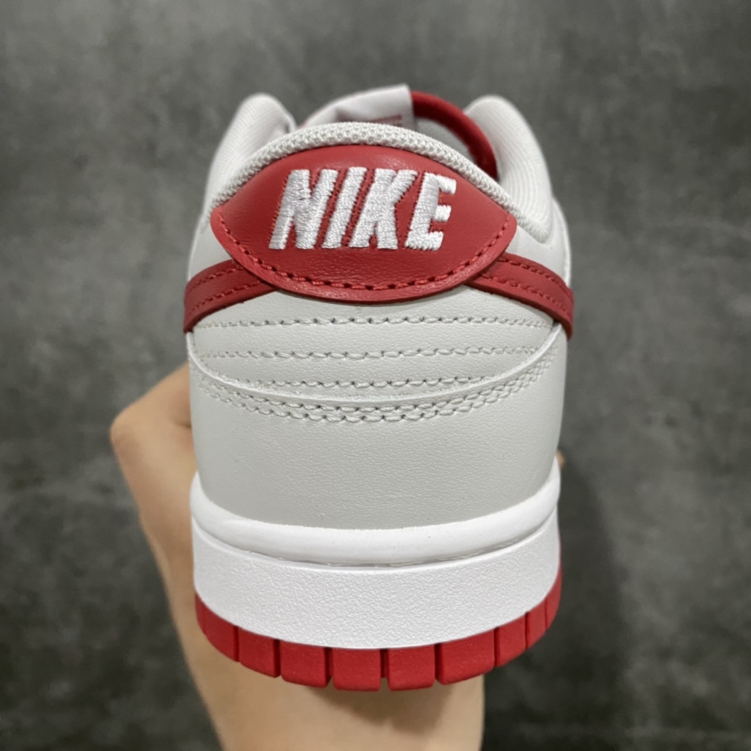 图片[4]-【Top版本】Dunk Low Vast Grey and Varsity Red 灰色与红色搭配，兔八哥配色联系到一起   货号：FJ0832-011 尺码：37.5 38 38.5 39 40 40.5 41 42 42.5 43 44 44.5 45 46 47-莆田鞋批发中心