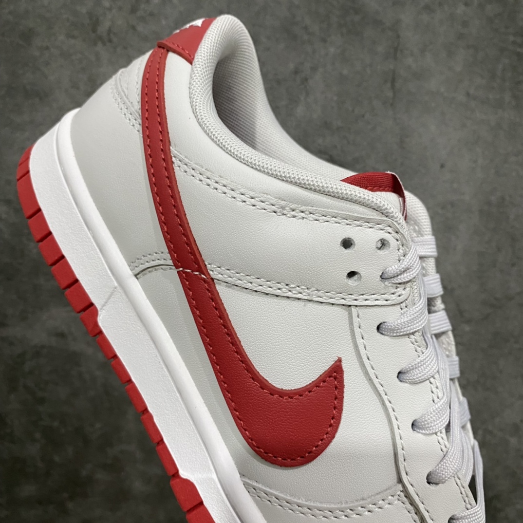 图片[7]-【Top版本】Dunk Low Vast Grey and Varsity Red 灰色与红色搭配，兔八哥配色联系到一起   货号：FJ0832-011 尺码：37.5 38 38.5 39 40 40.5 41 42 42.5 43 44 44.5 45 46 47-莆田鞋批发中心