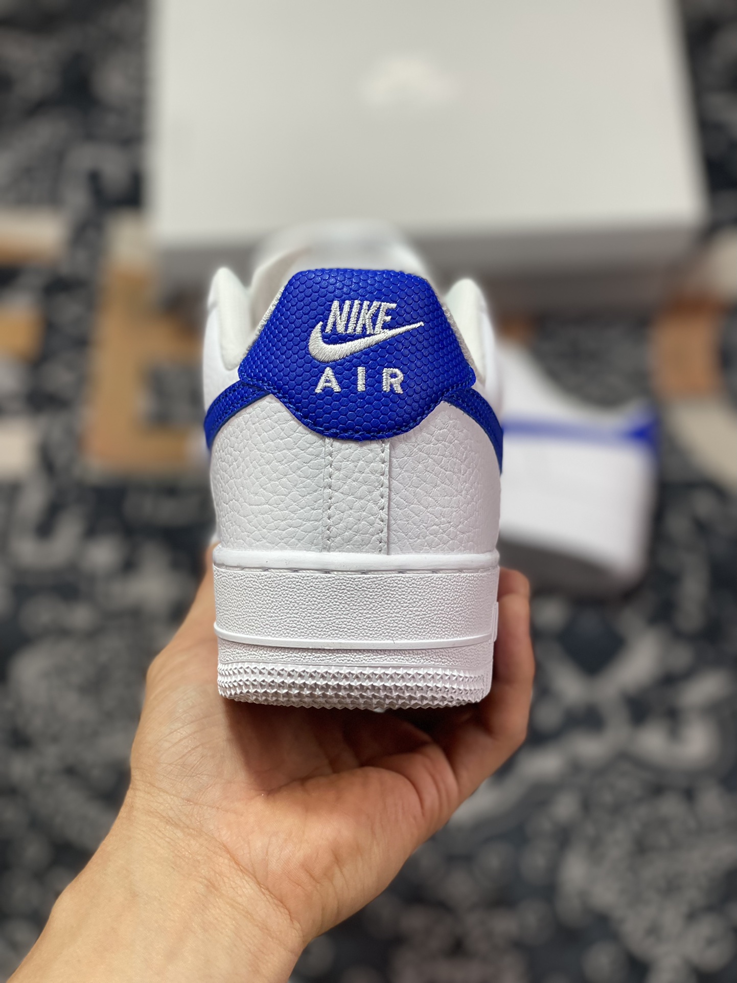 Nike Air Force 1 '07 Low”White/Royal Blue” Air Force 1 Classic Low-Top Sneakers ”Leather White Royal Blue” DM2845-100