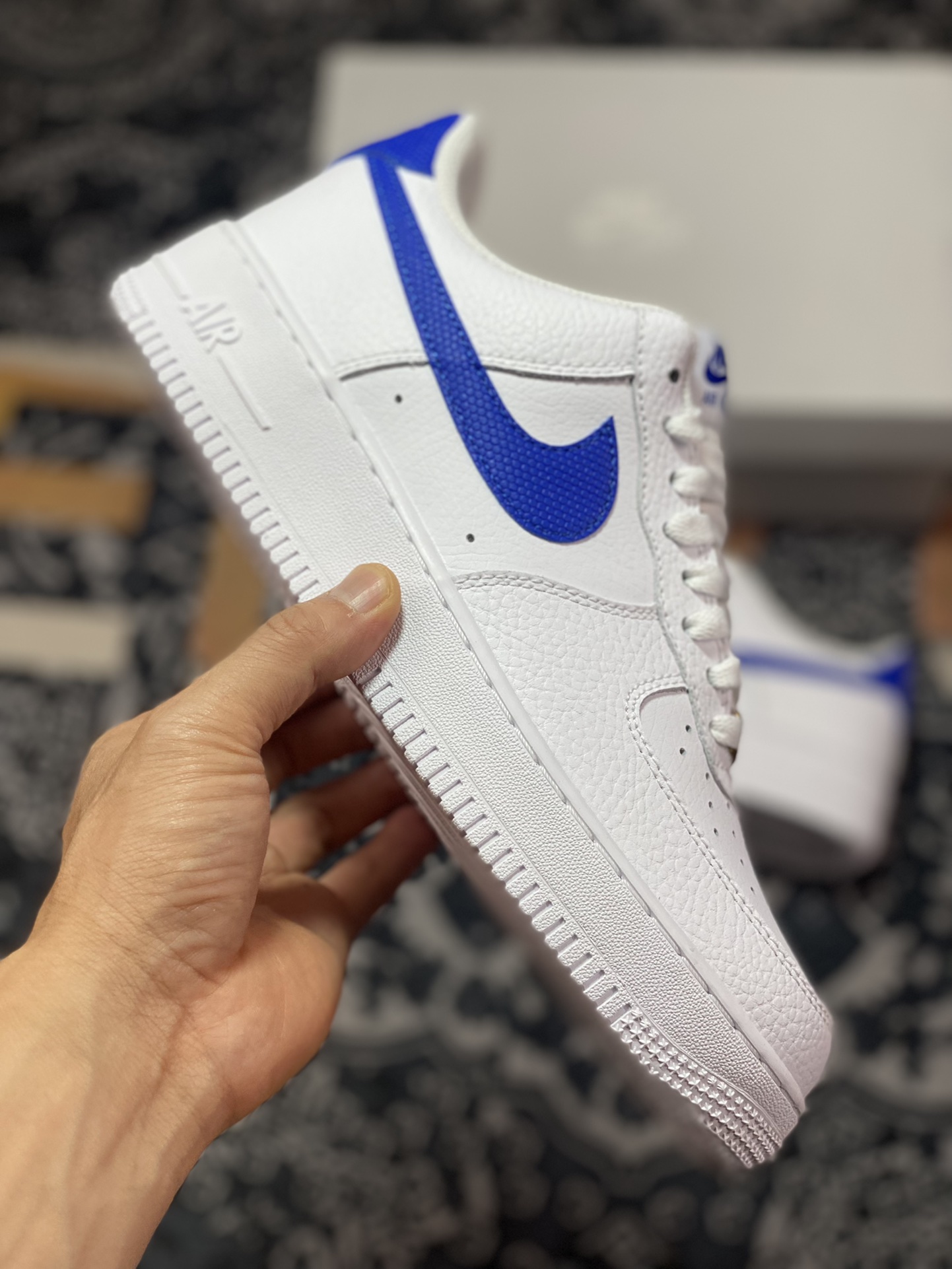 Nike Air Force 1 '07 Low”White/Royal Blue” Air Force 1 Classic Low-Top Sneakers ”Leather White Royal Blue” DM2845-100