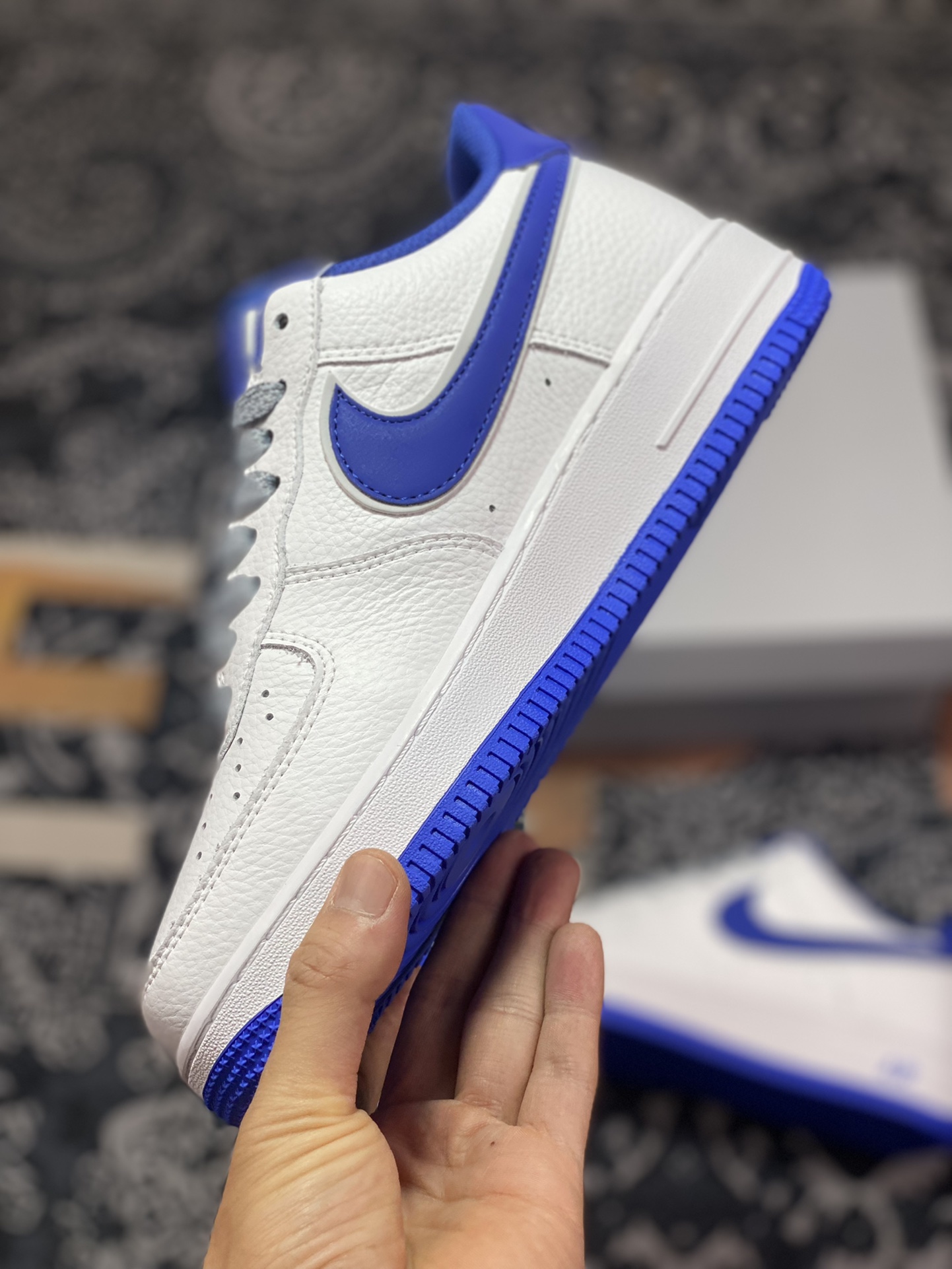 Nike Air Force 1'07 Low”Beige White/Royal Blue Reflective” Air Force One LS0216-023