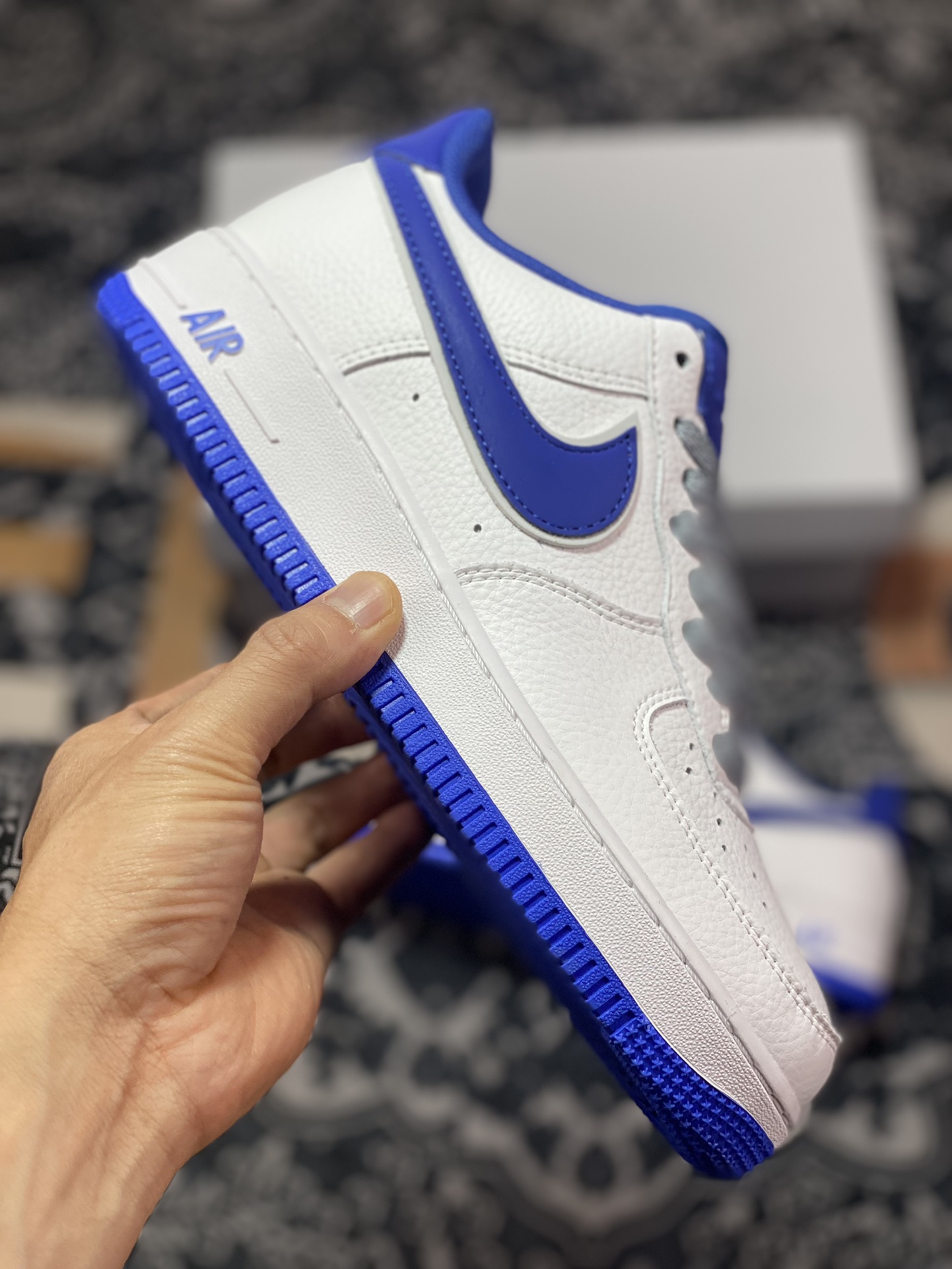 Nike Air Force 1'07 Low”Beige White/Royal Blue Reflective” Air Force One LS0216-023