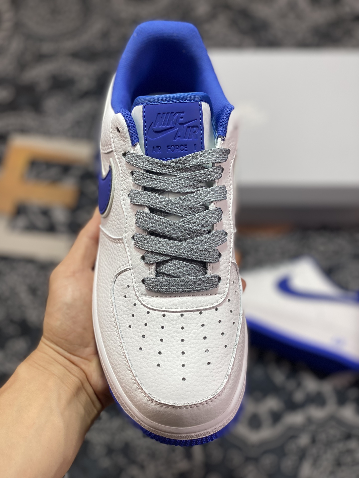 Nike Air Force 1'07 Low”Beige White/Royal Blue Reflective” Air Force One LS0216-023