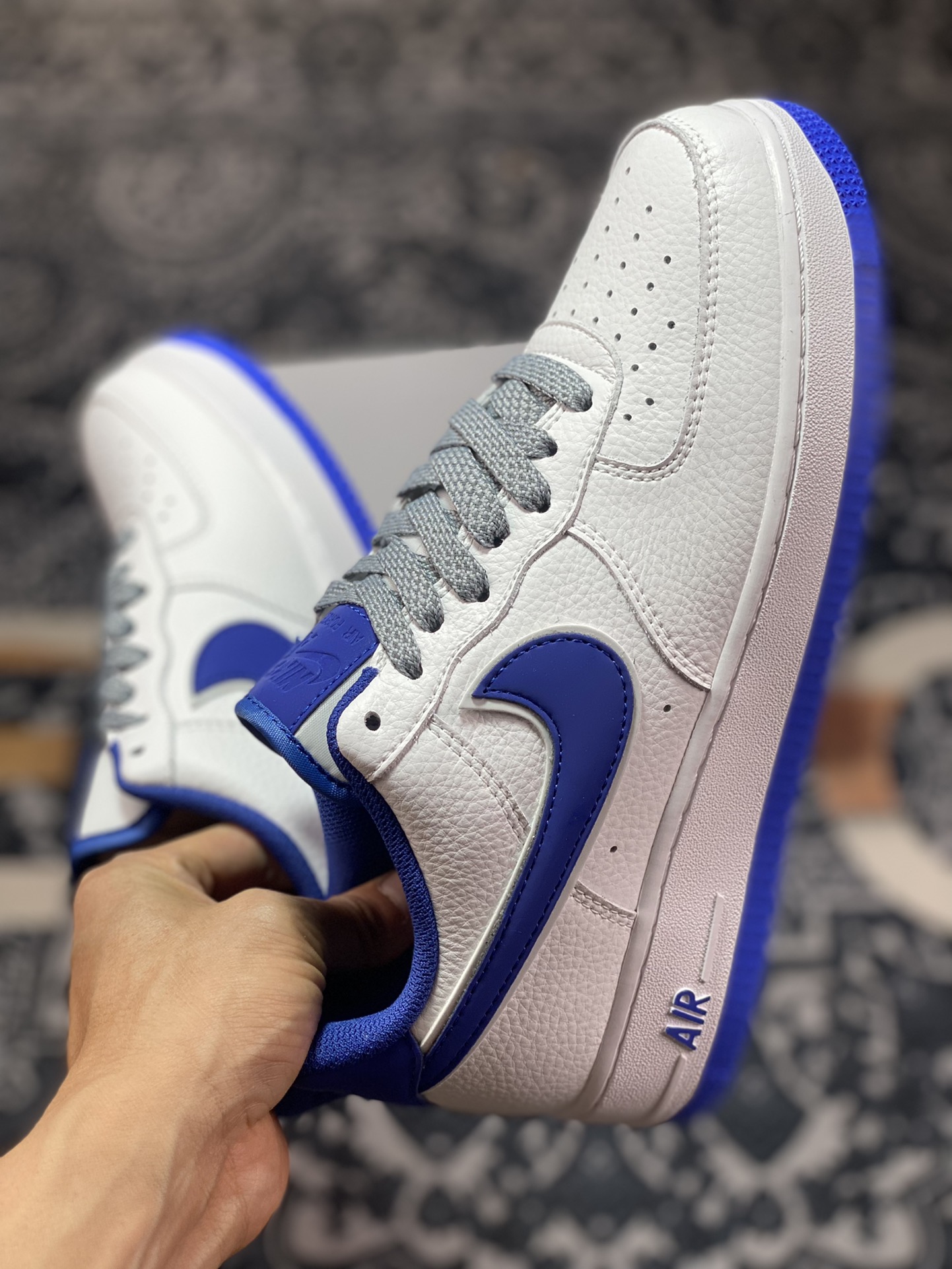 Nike Air Force 1'07 Low”Beige White/Royal Blue Reflective” Air Force One LS0216-023