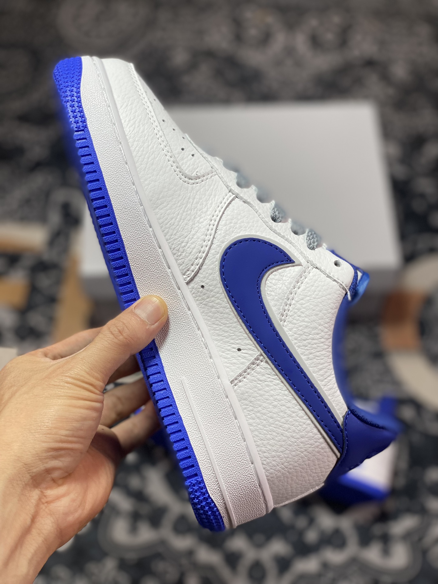 Nike Air Force 1'07 Low”Beige White/Royal Blue Reflective” Air Force One LS0216-023