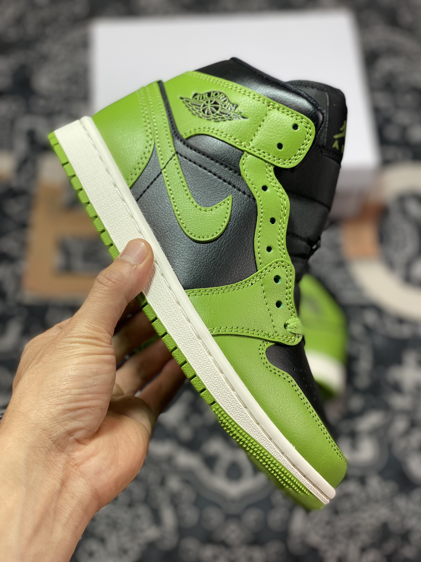 Preferred DT pure original Air Jordan 1 Mid ”Olive Green” AJ1 Joe 1 Olive Green BQ6472-031