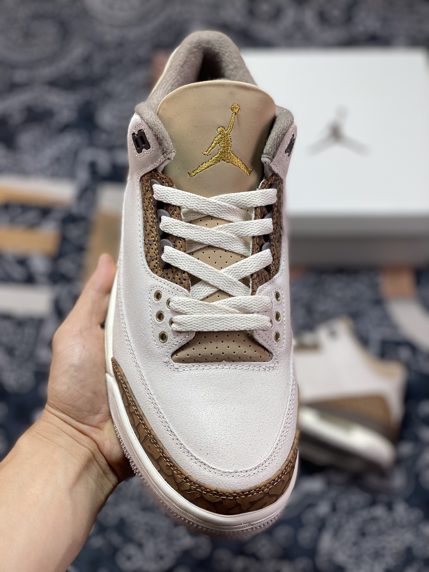 S2同源大厂 Air Jordan 3 Retro AJ3乔3 ” Palomino ” 白棕 文化篮球鞋 CT8532-102