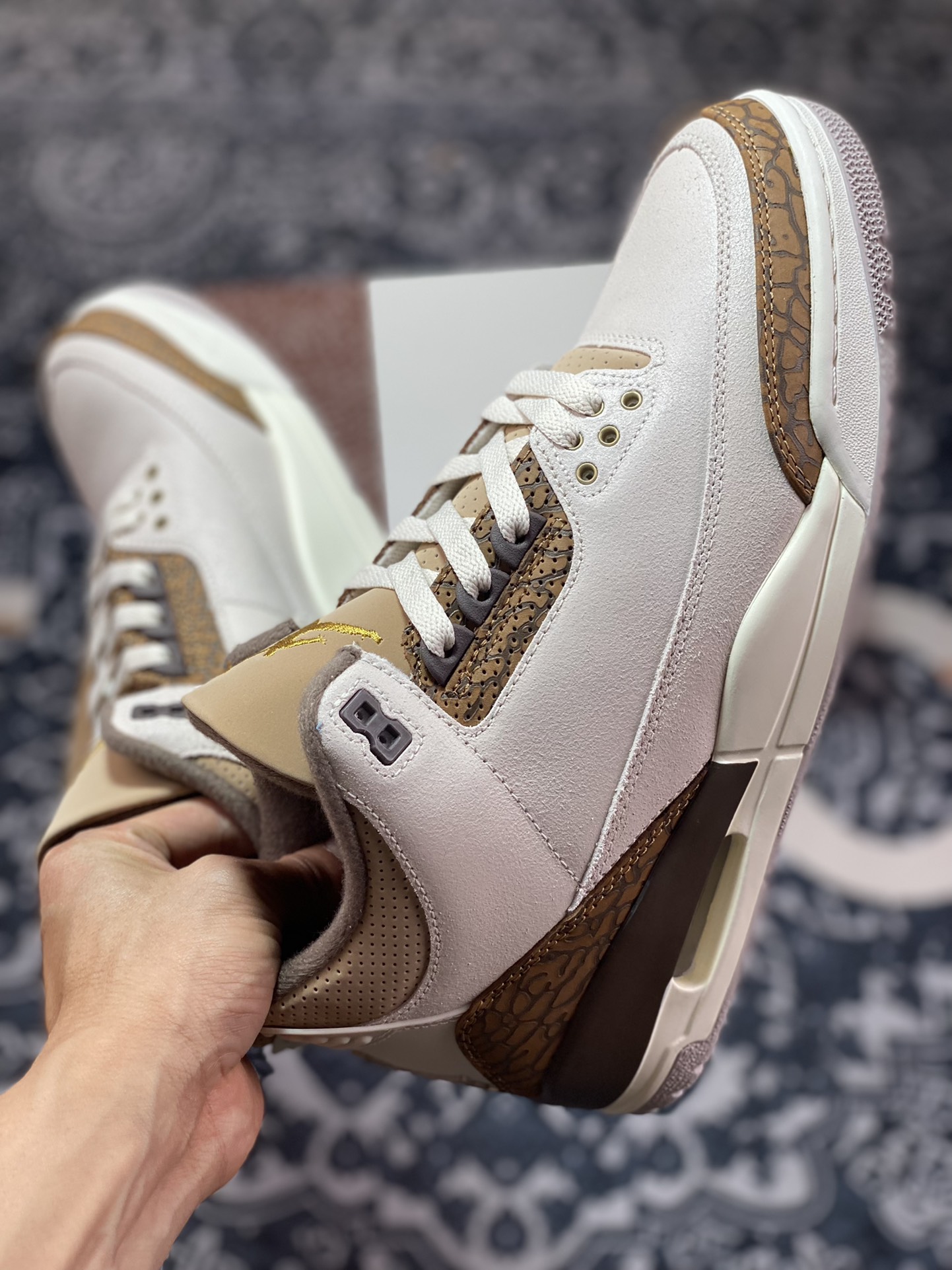 S2同源大厂 Air Jordan 3 Retro AJ3乔3 ” Palomino ” 白棕 文化篮球鞋 CT8532-102