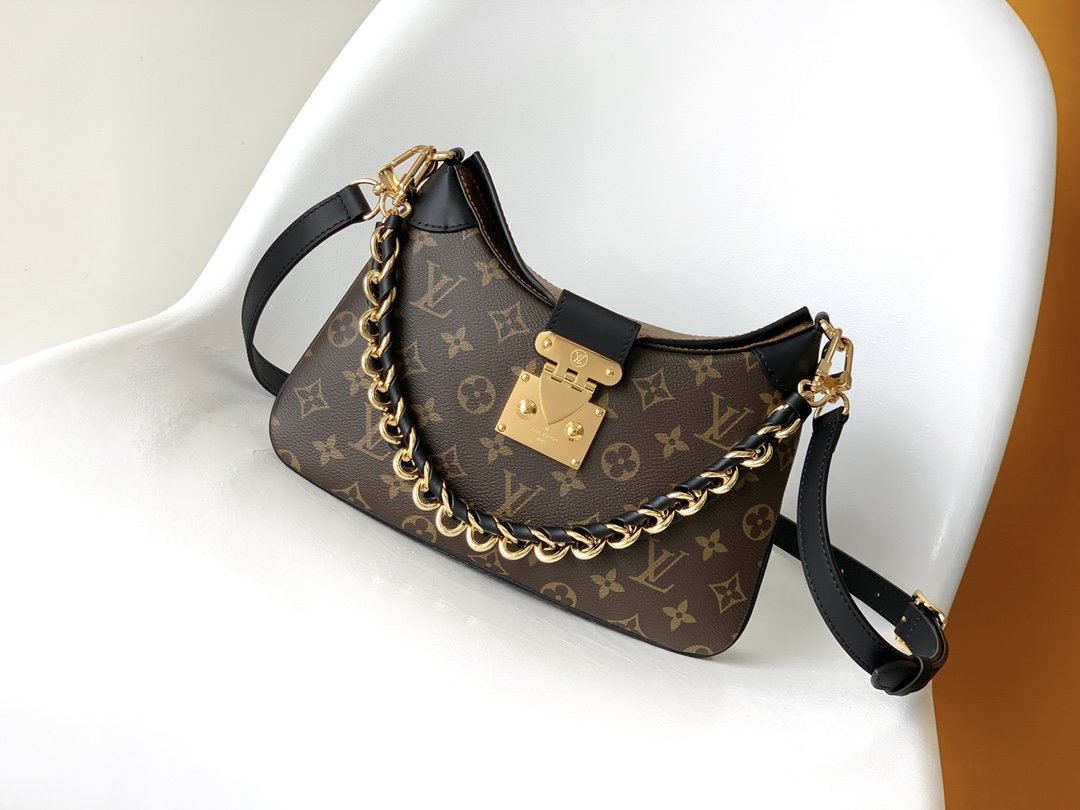 Louis Vuitton Bags Handbags Weave Monogram Reverse Canvas Cowhide Chains M46659