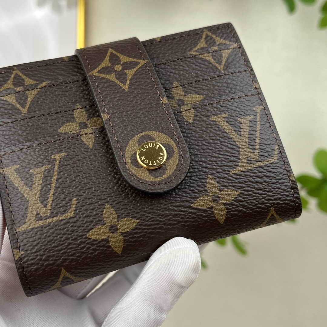 louis vuitton】顶级原单 独家背景M61731 粉色 尺寸: 12.0 x 10.0 cm 多功能卡包 4