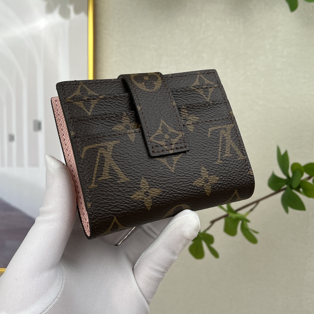 louis vuitton】顶级原单 独家背景M61731 粉色 尺寸: 12.0 x 10.0 cm 多功能卡包 5