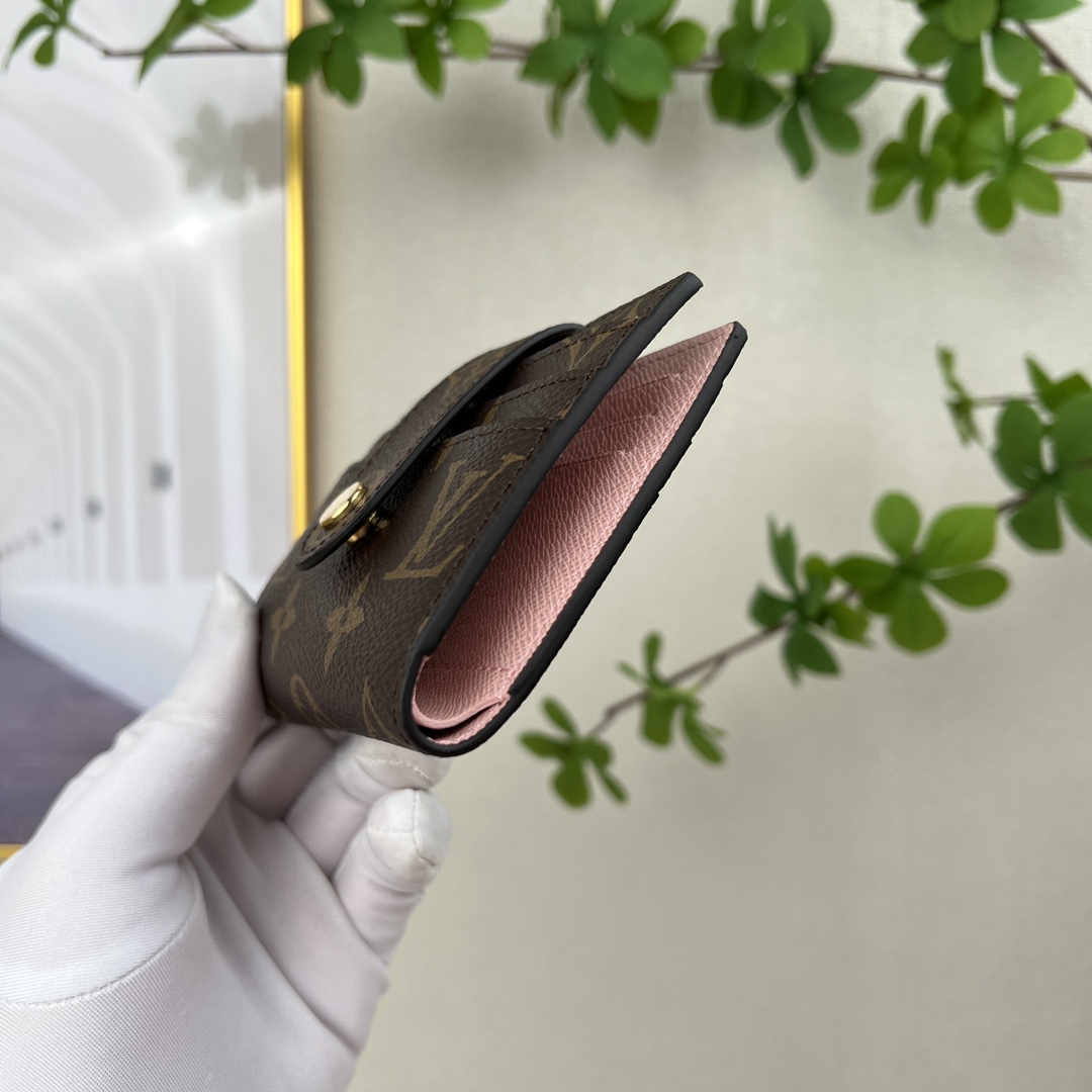 louis vuitton】顶级原单 独家背景M61731 粉色 尺寸: 12.0 x 10.0 cm 多功能卡包 9