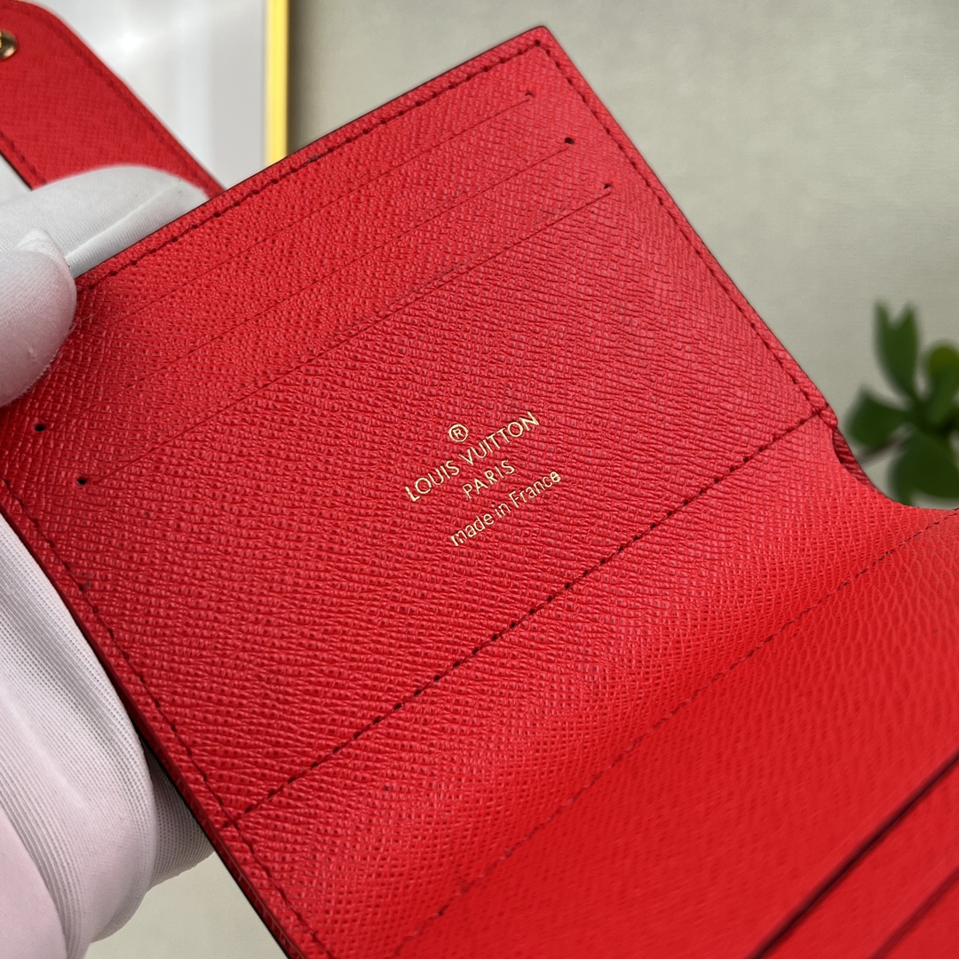 louis vuitton】顶级原单 独家背景M61731 大红 尺寸: 12.0 x 10.0 cm 多功能卡包 7