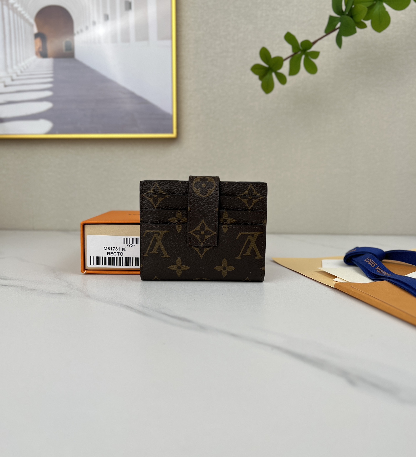 louis vuitton】顶级原单 独家背景M61731 大红 尺寸: 12.0 x 10.0 cm 多功能卡包 2