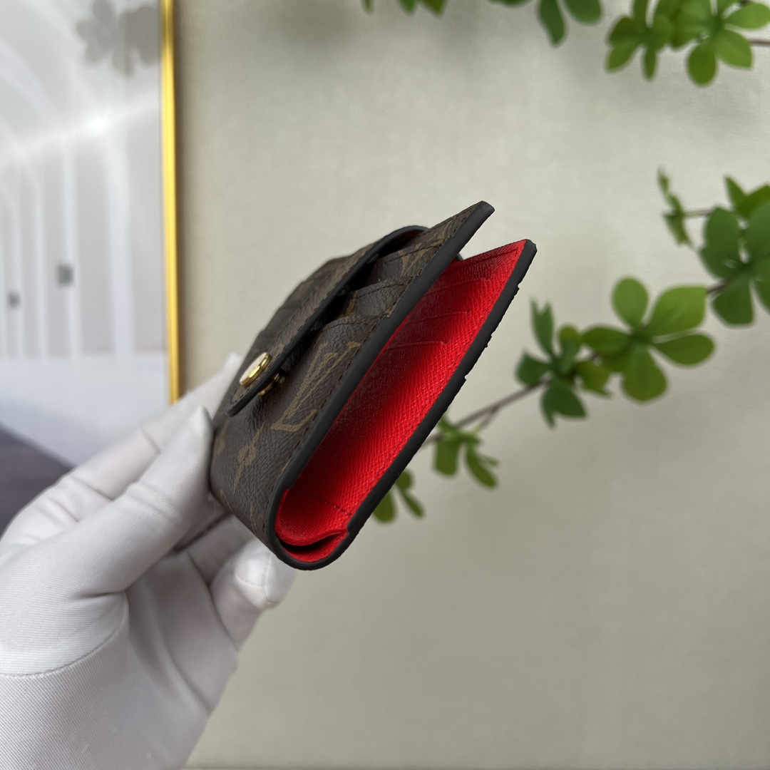 louis vuitton】顶级原单 独家背景M61731 大红 尺寸: 12.0 x 10.0 cm 多功能卡包 6