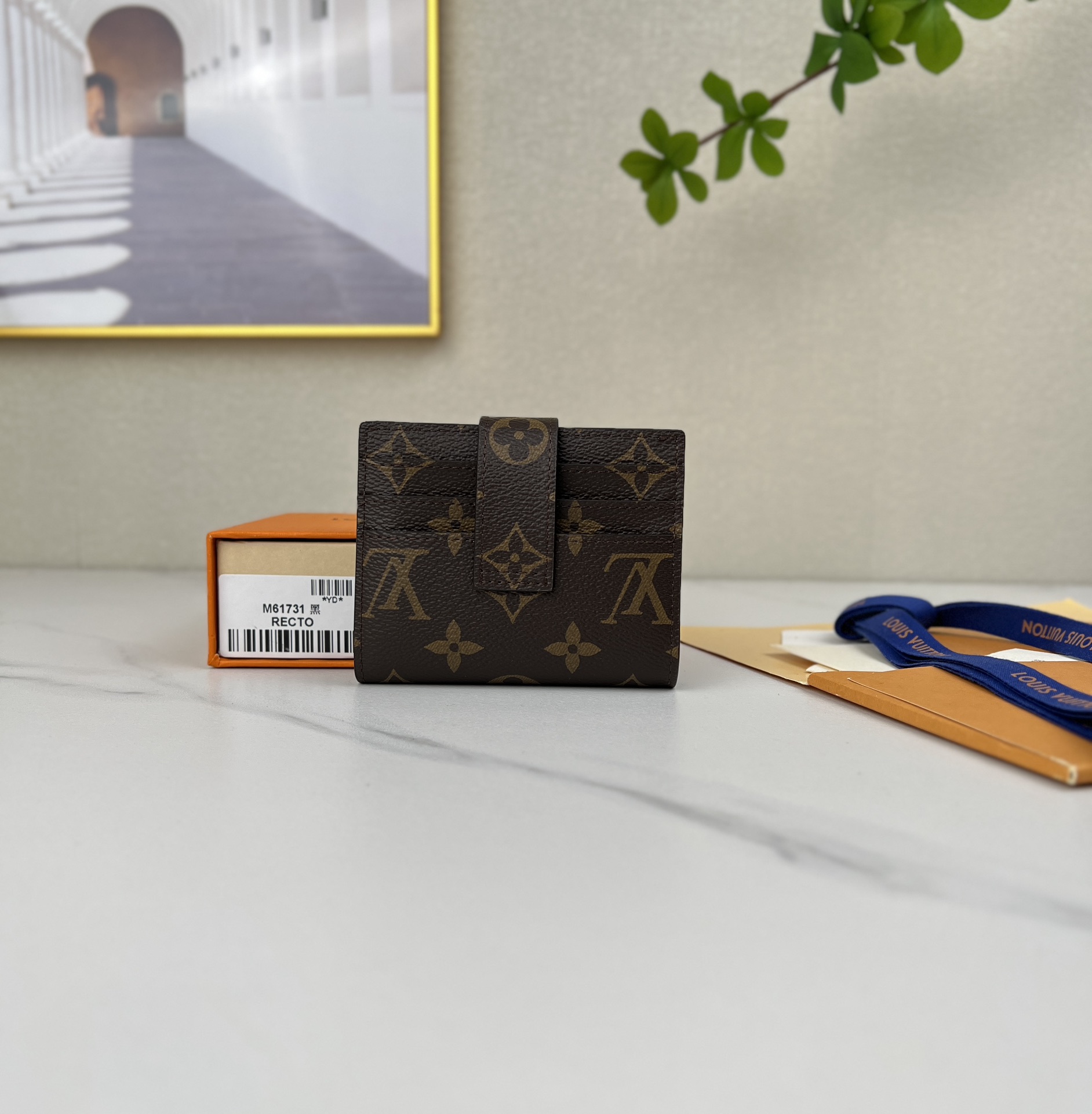 louis vuitton】顶级原单 独家背景M61731 黑色 尺寸: 12.0 x 10.0 cm 多功能卡包 2