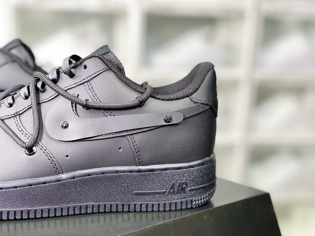 Air Force 1'07 Low Retro SP Air Force One low-top classic sneakers ”All Black Samurai Tie Rope” DD8959-001