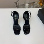 Yves Saint Laurent Shoes Sandals Genuine Leather Patent Sheepskin