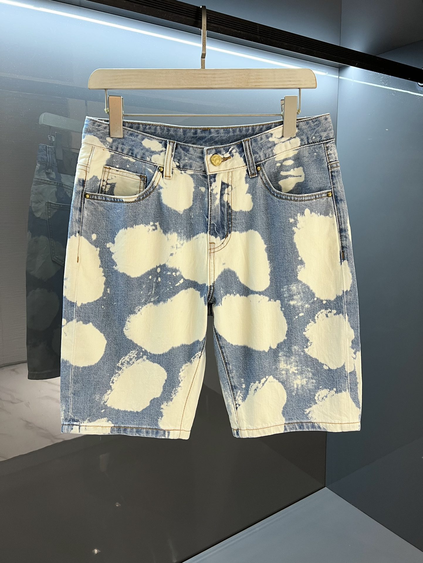 Louis Vuitton Clothing Jeans Shorts Replica Wholesale
 Blue Cotton Cowhide Denim Summer Collection Edge