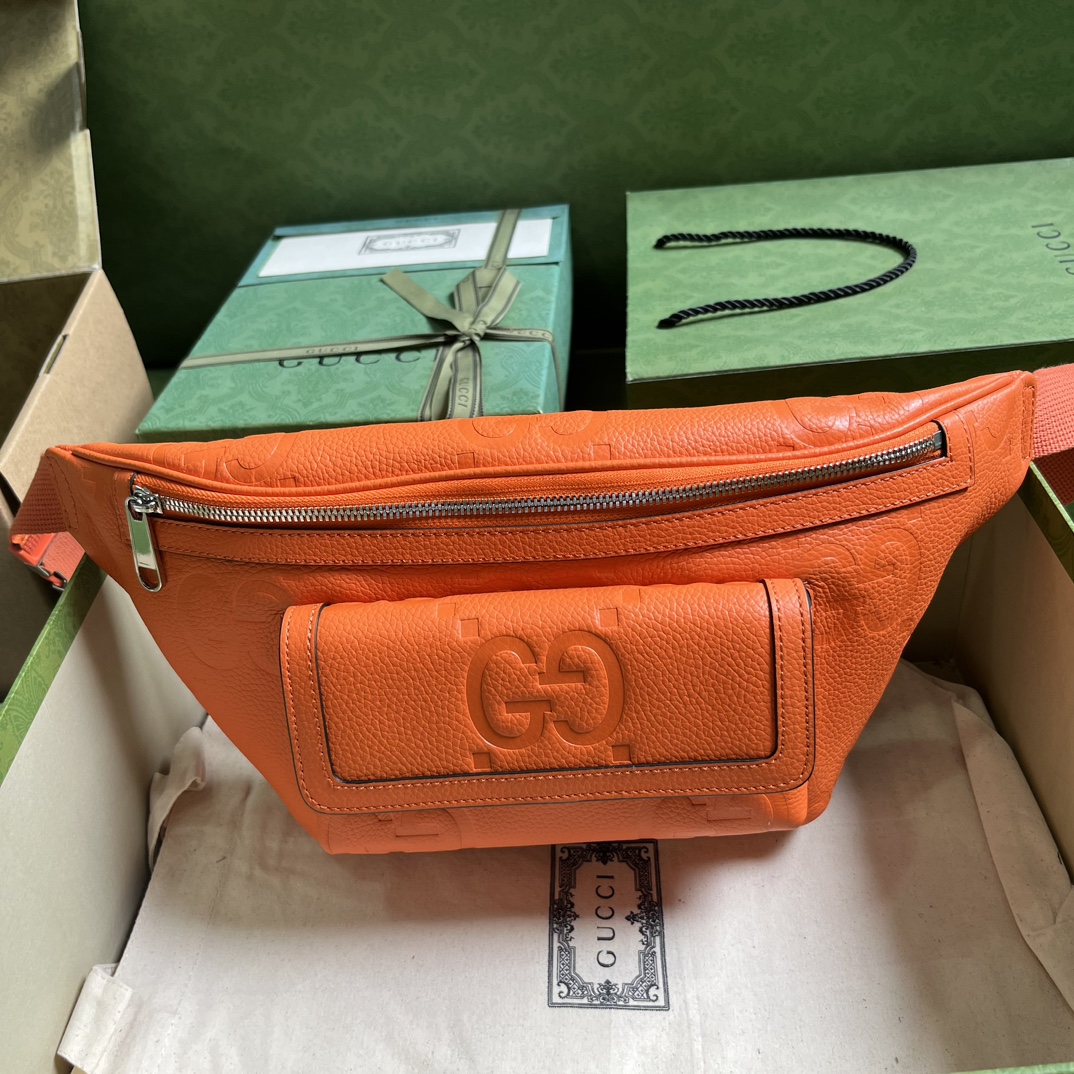 GUCCI сумка на пояс из кожи с супердвойной G, карман на магнитной застежке, регулируемый ремень