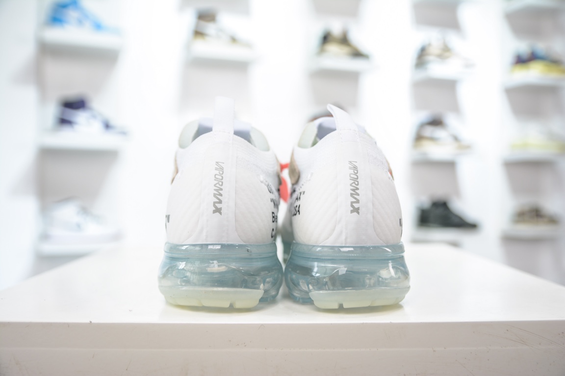 Pure Original Off White x Nike Vapor Max Steam Air Cushion Jogging Shoes AA3831-100