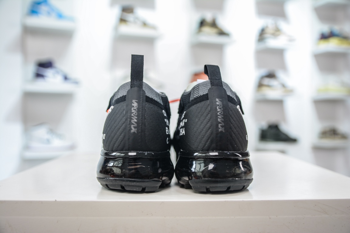 Pure Original Off White x Nike Vapor Max Steam Air Cushion Jogging Shoes AA3831-001