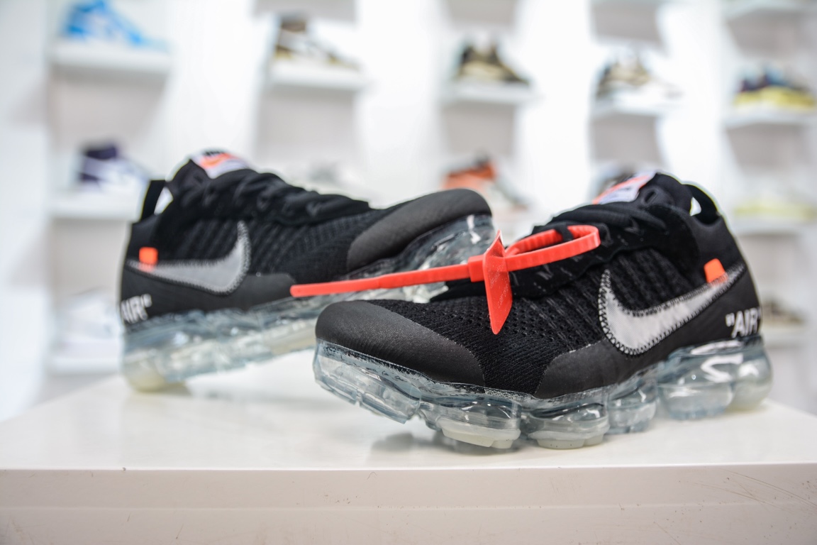 R Pure Original Off White x Nike Vapor Max Steam Air Cushion Jogging Shoes AA3831-002