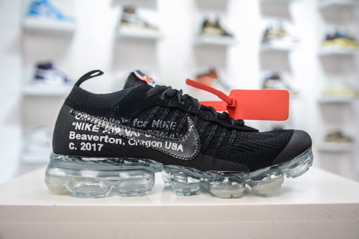 R Pure Original Off White x Nike Vapor Max Steam Air Cushion Jogging Shoes AA3831-002