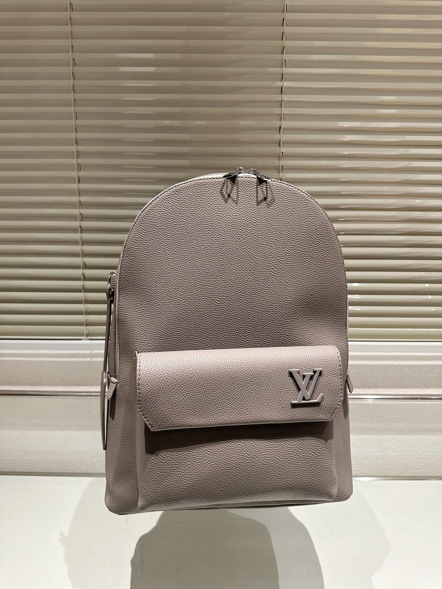 Louis Vuitton Hot Springs Backpack Monogram Vernis Leather, Grey, 30 x 45 cm