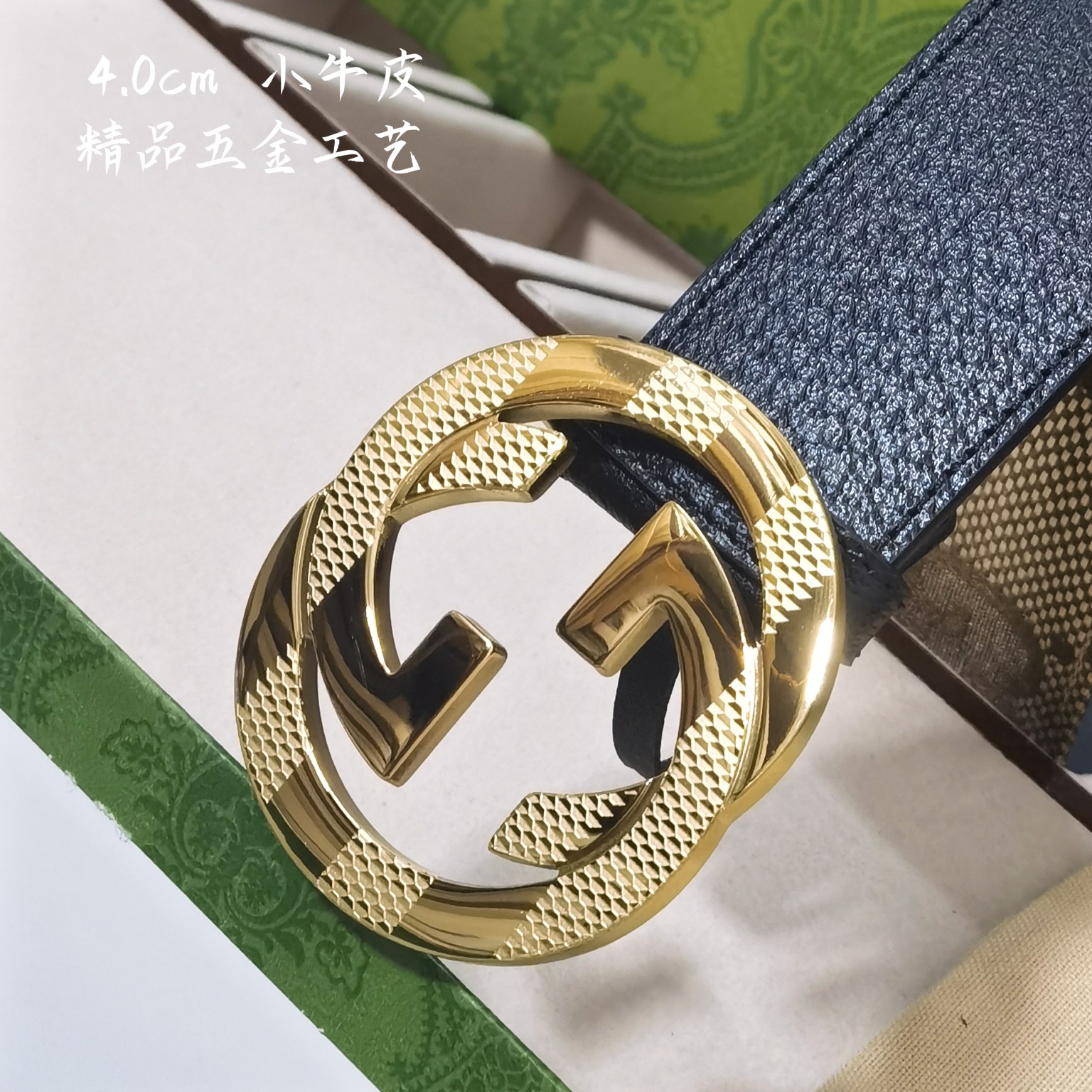 Gucci经典款面进口原厂皮搭配原厂