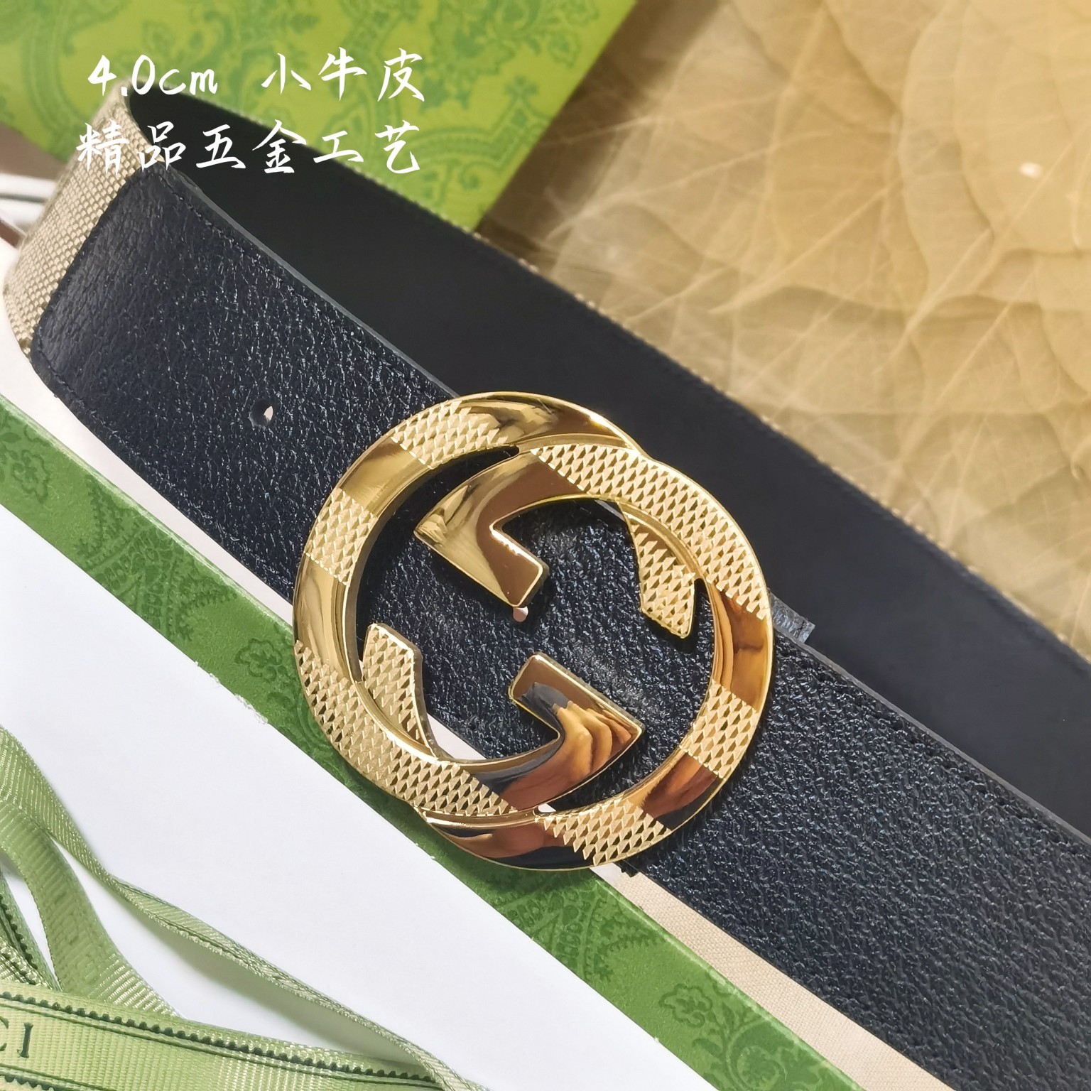 Gucci经典款面进口原厂皮搭配原厂