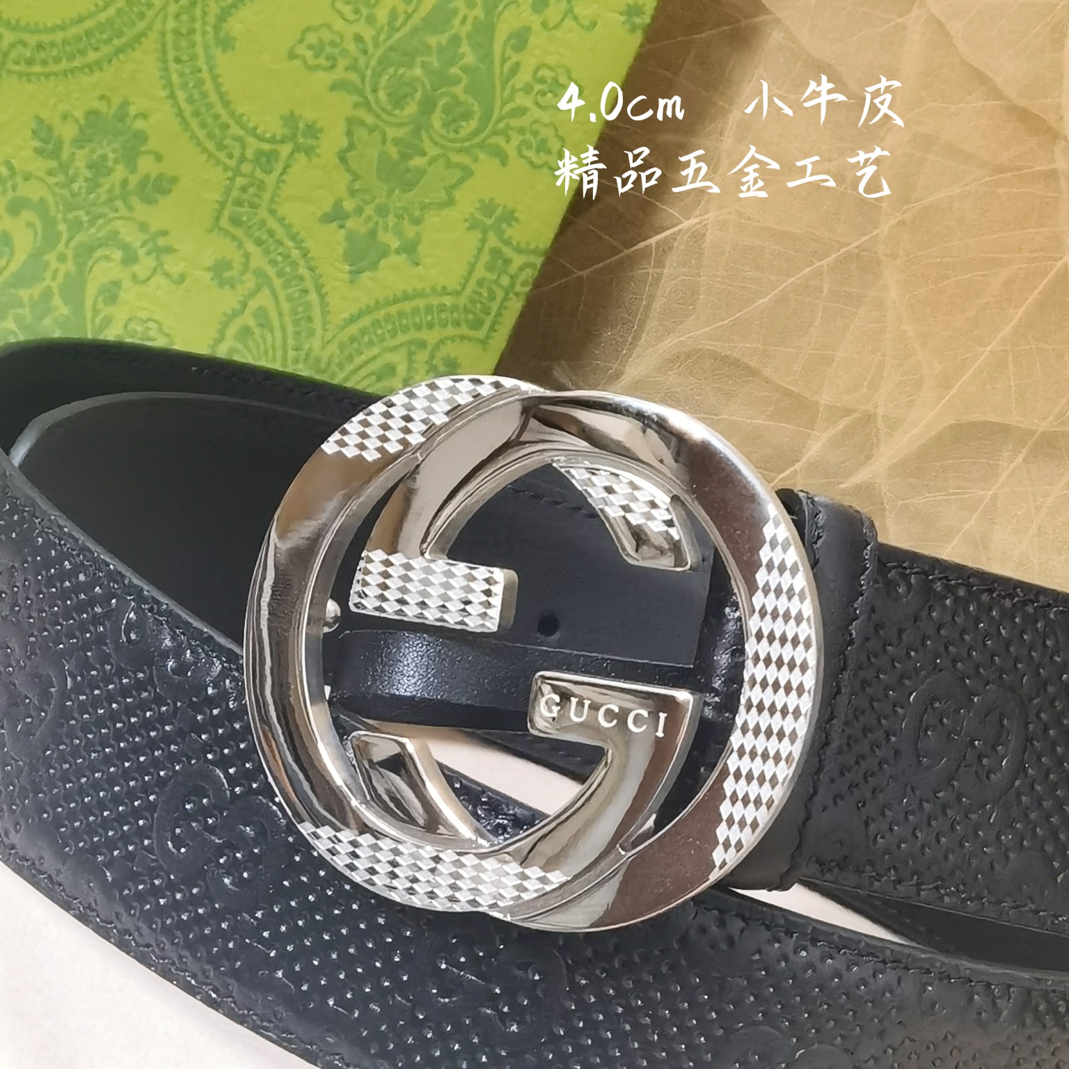 Gucci经典款面进口原厂皮搭配原厂