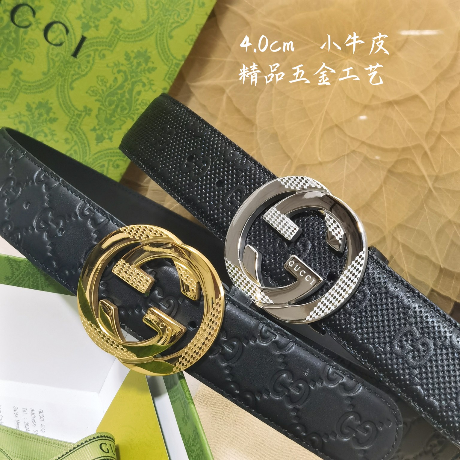 Gucci经典款面进口原厂皮搭配原厂