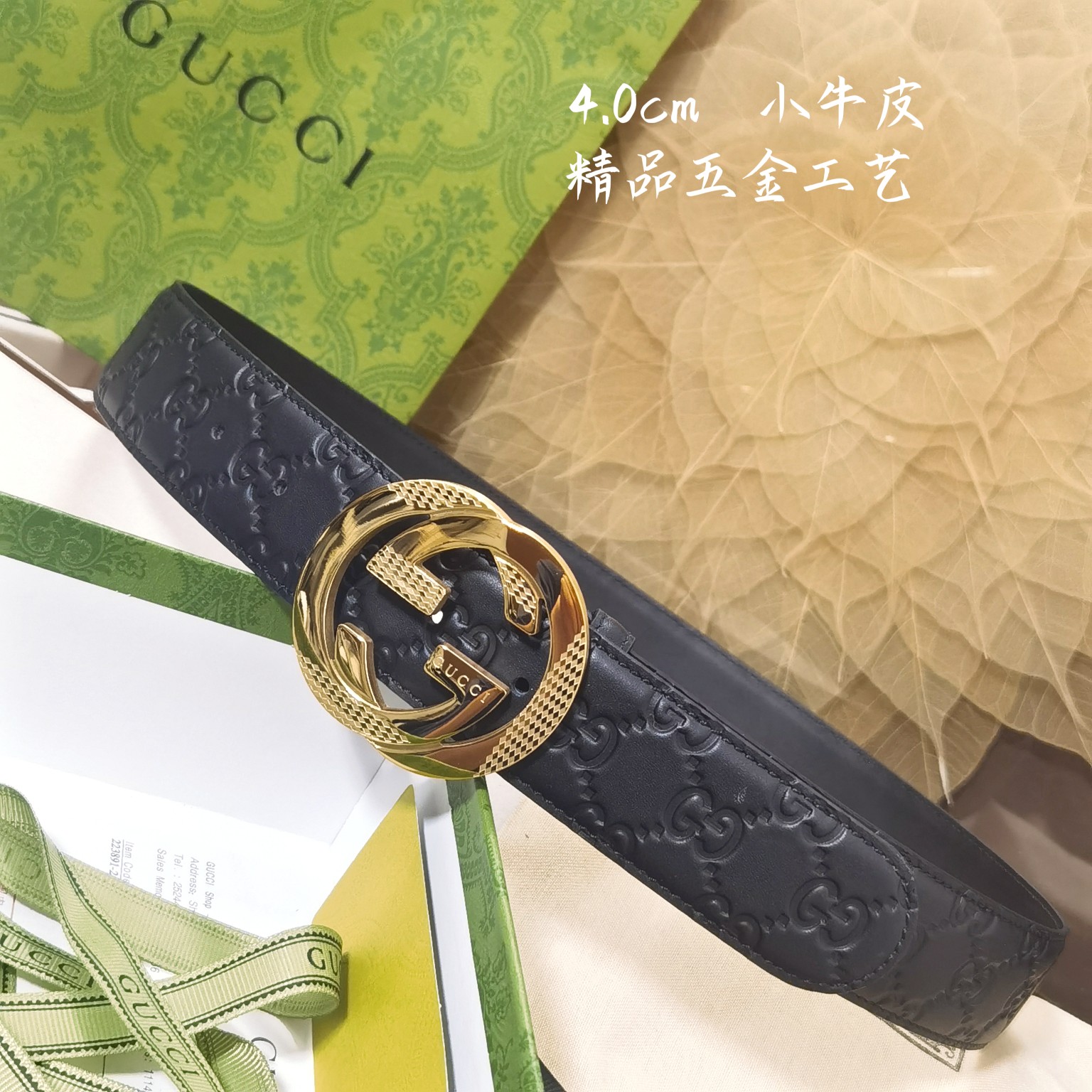 Gucci经典款面进口原厂皮搭配原厂