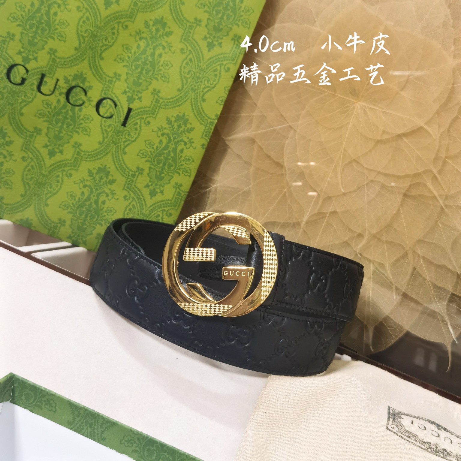 Gucci经典款面进口原厂皮搭配原厂