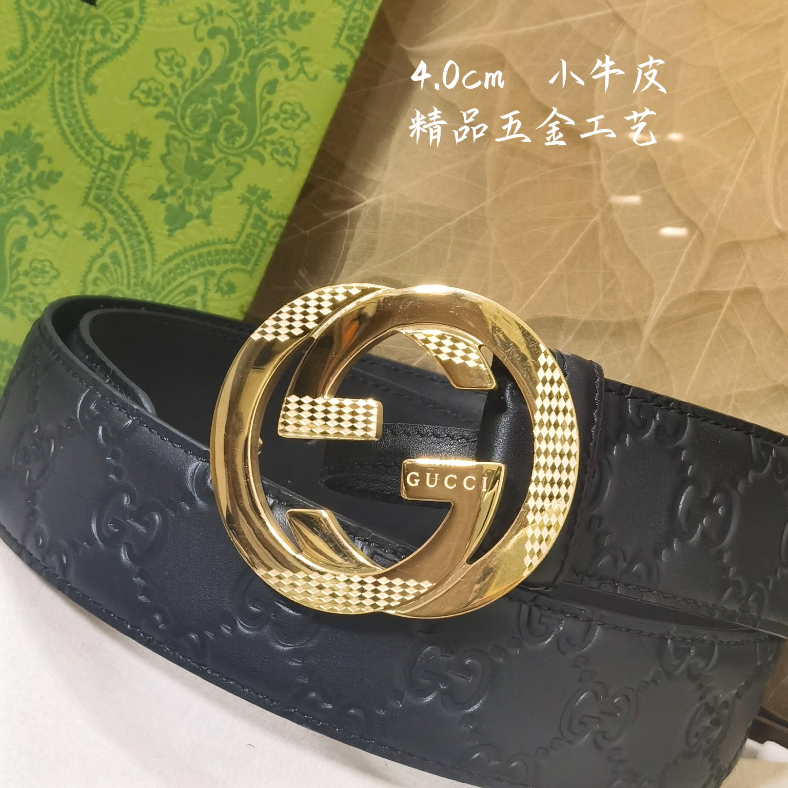 Gucci经典款面进口原厂皮搭配原厂